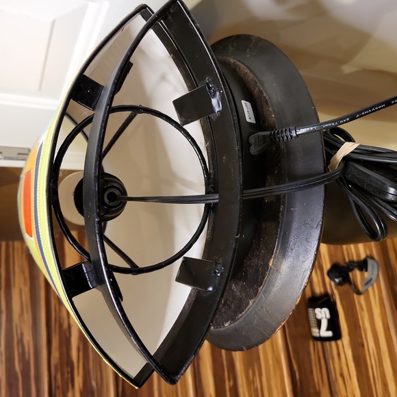 Anna Wong Signed Viver de Arte Hand Painted Water Color Table Lamp Vintage - Picture 15 of 16